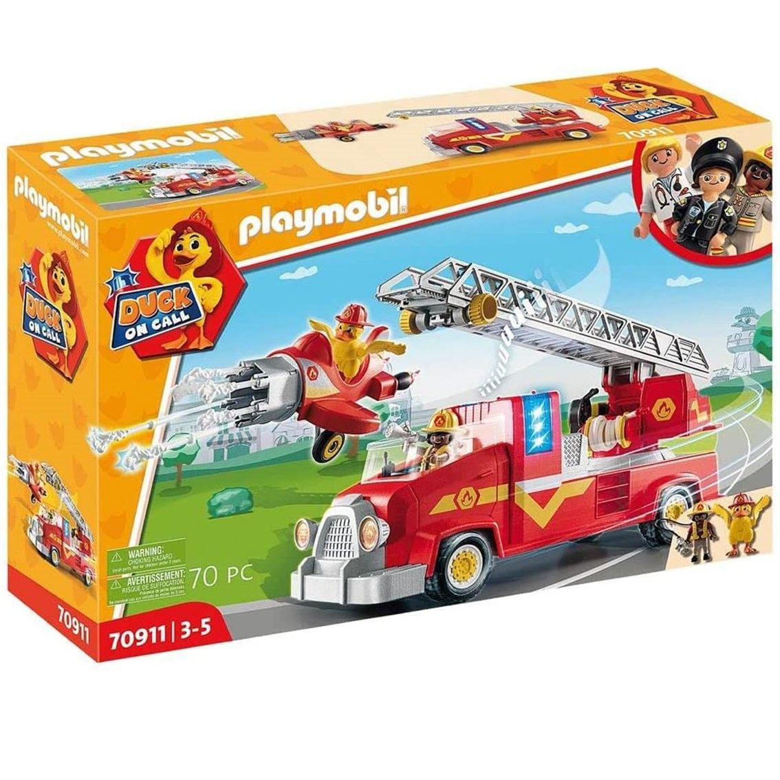 Camião de Bombeiros PLAYMOBIL Duck On Call 70911 (Duck On Call - A partir dos 4 anos - Multicor)