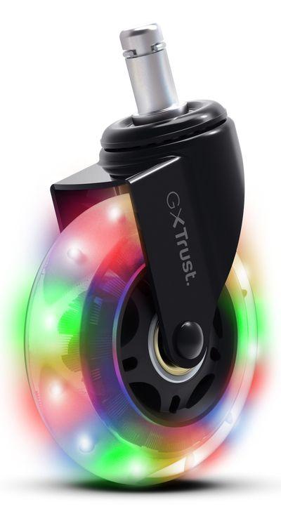 Rodízios para Cadeira Gaming TRUST GXT701 LED Gel (Preto)