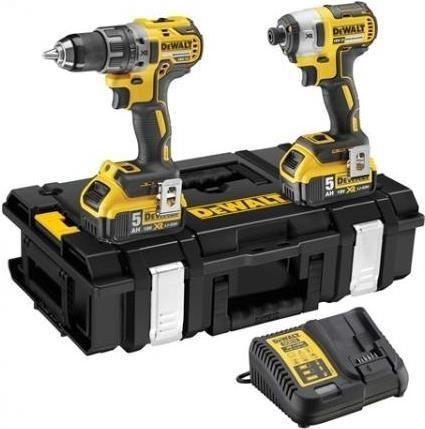 Conjunto de Berbequim e Aparafusadora de Impacto DEWALT DCK266P2-QW (Amarelo/Preto)