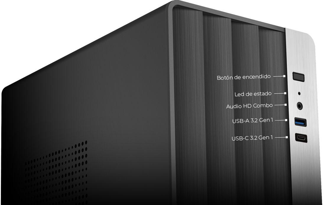 Caixa de Computador COOLBOX M870 (ITX, Micro ATX - 500 W - Midi Tower - Preto) — miniatura 7