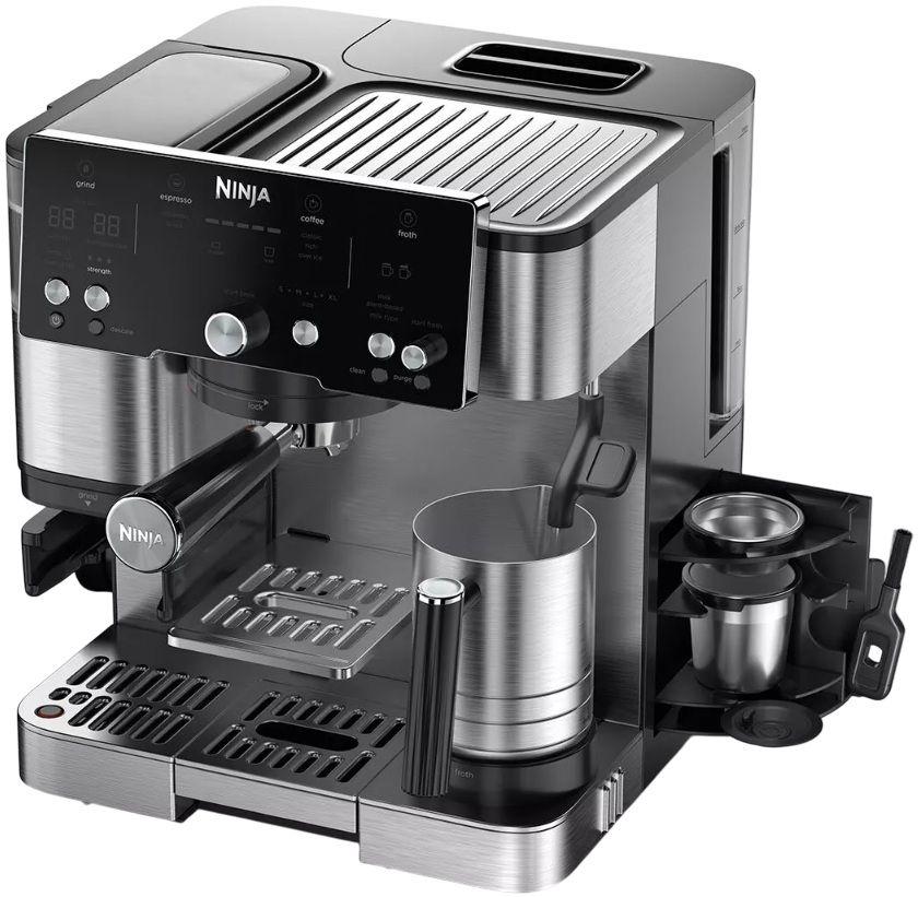 Máquina de Café Expresso NINJA Luxe Café Essential ES501EU (Grãos de café - 1650 W - 9 bar - Preto e Inox) — miniatura 4