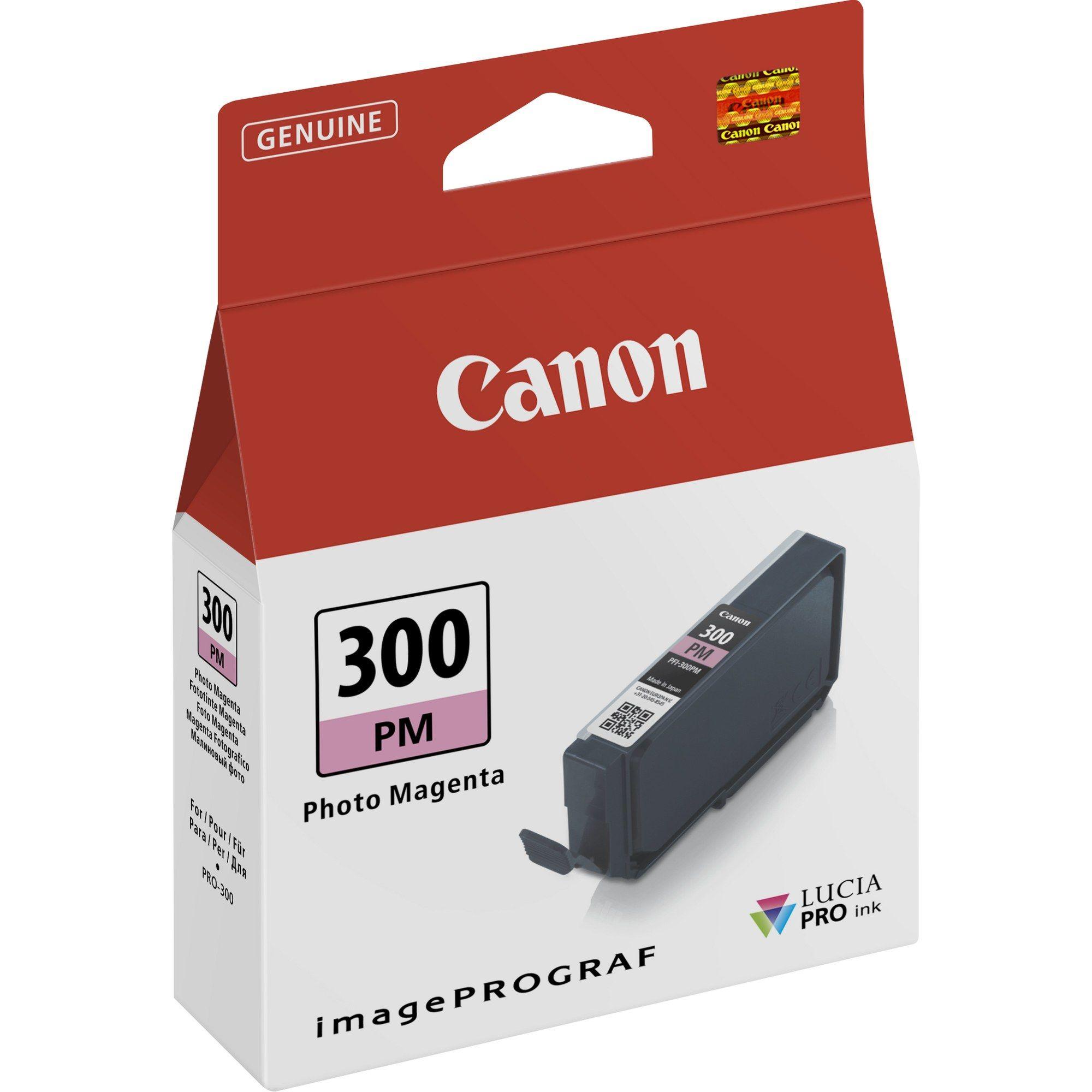 Tinteiro CANON PFI-300 PM (530 páginas - Magenta Foto)