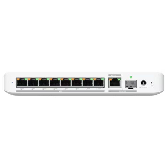 Switch de Rede UBIQUITI UniFi Flex 2.5G 8 USW-FLEX-2.5G-8 (9 Portas - RJ45 ou SFP+ 10GbE - PoE+ - Prateado) — miniatura 2