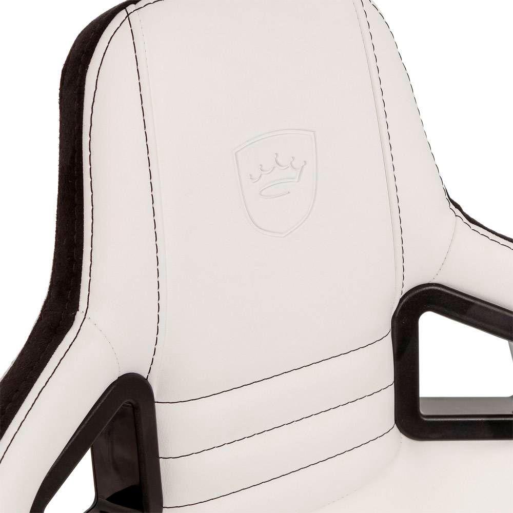 Cadeira Gaming NOBLECHAIRS EPIC (Poliuretano e pele sintética - Alumínio - Preto e branco - Branco/Preto) — miniatura 2