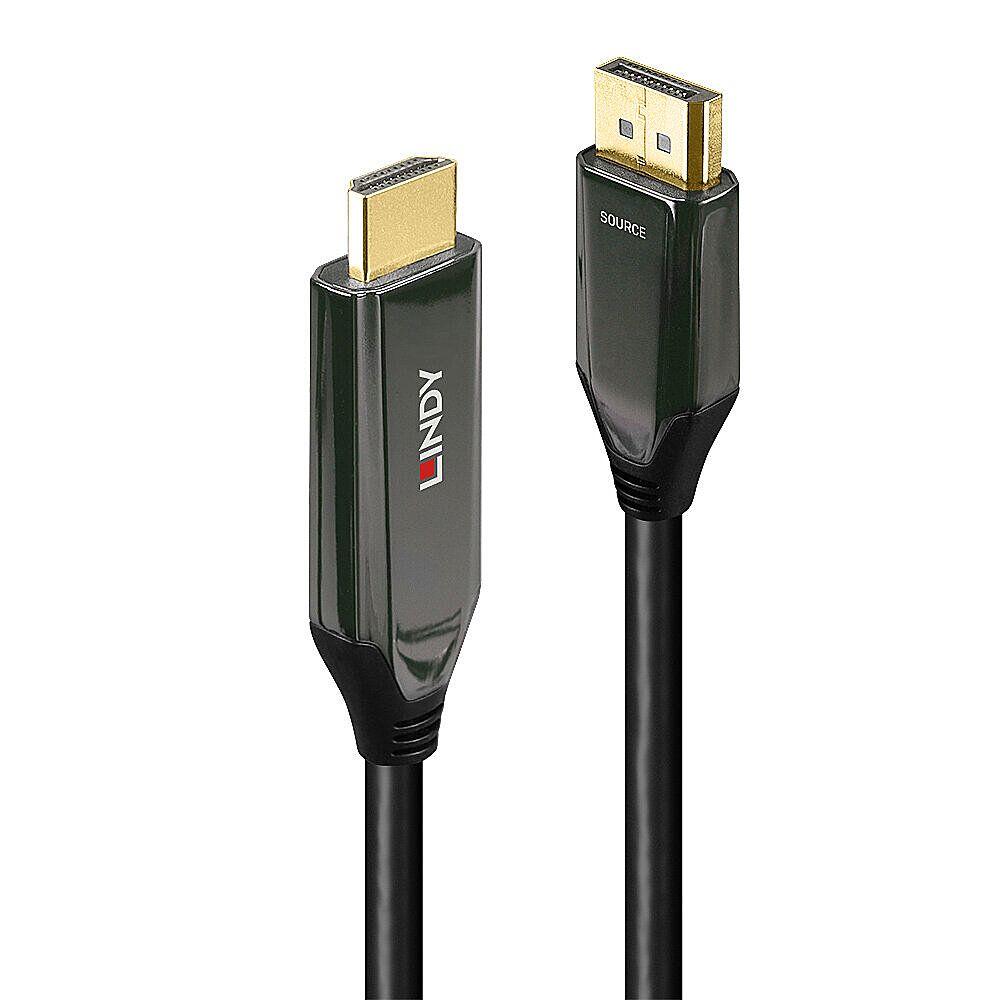 Cabo Adaptador de Vídeo LINDY 40931 (2 m - HDMI Type A - Preto)