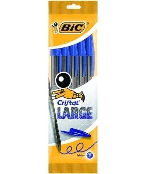 Esferográficas BIC Cristal Large (Plástico - Azul)