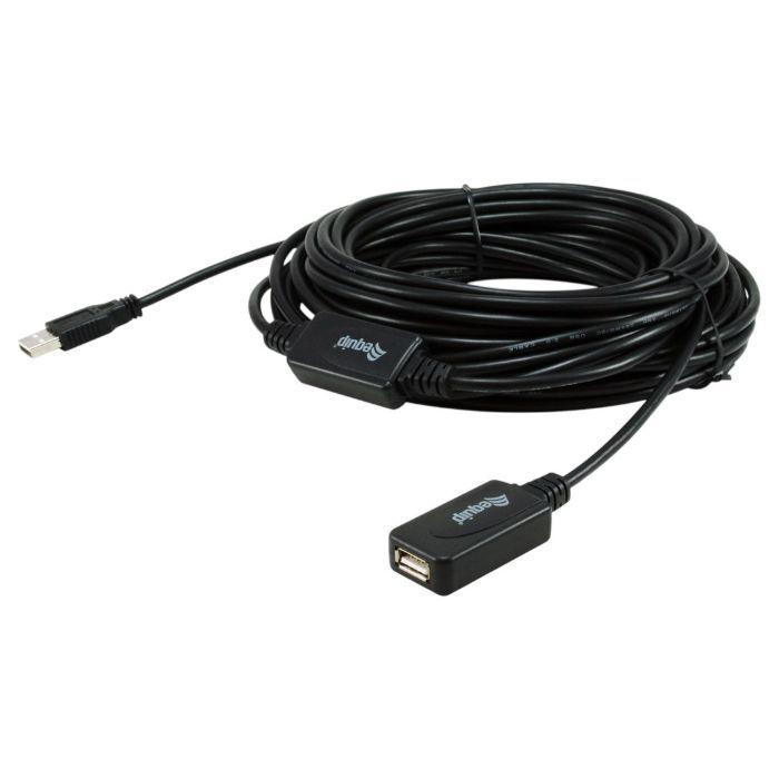 Cabo de Extensão USB Ativo EQUIP 133311 (15 m - USB-A macho - USB-A fêmea - Preto) — miniatura 4