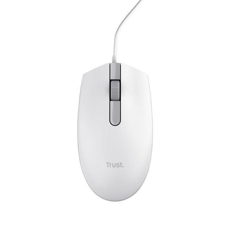 Rato TRUST TM-101W (Ambidestro - 1200 DPI - Ótico - Branco) — miniatura 2