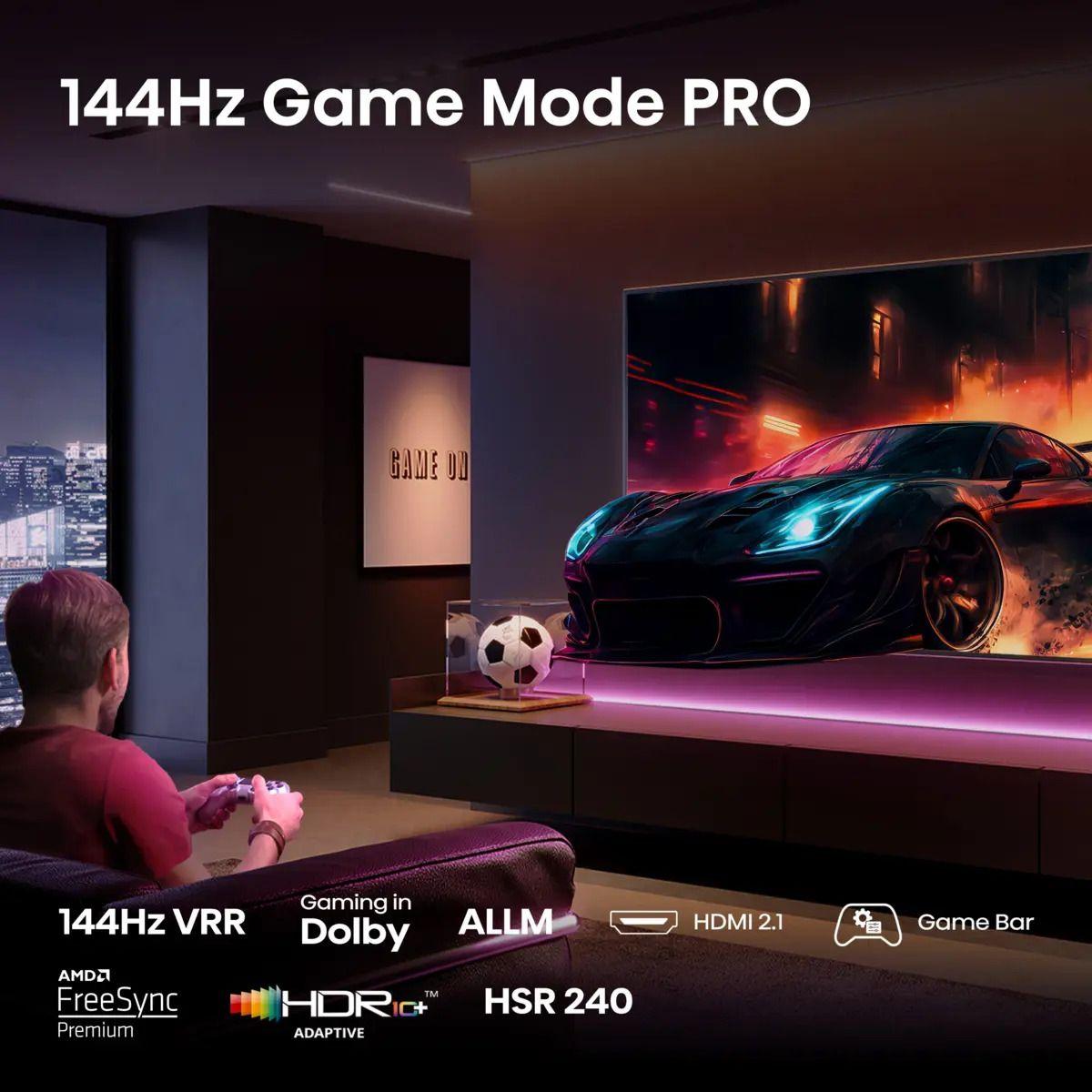 Televisor HISENSE 85E77Q PRO (85" - QLED - 144 Hz - Preto) — miniatura 4