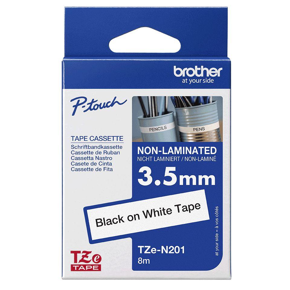 Fita de Rotulagem BROTHER TZe-N201 (Branco com Texto Preto), miniatura 4