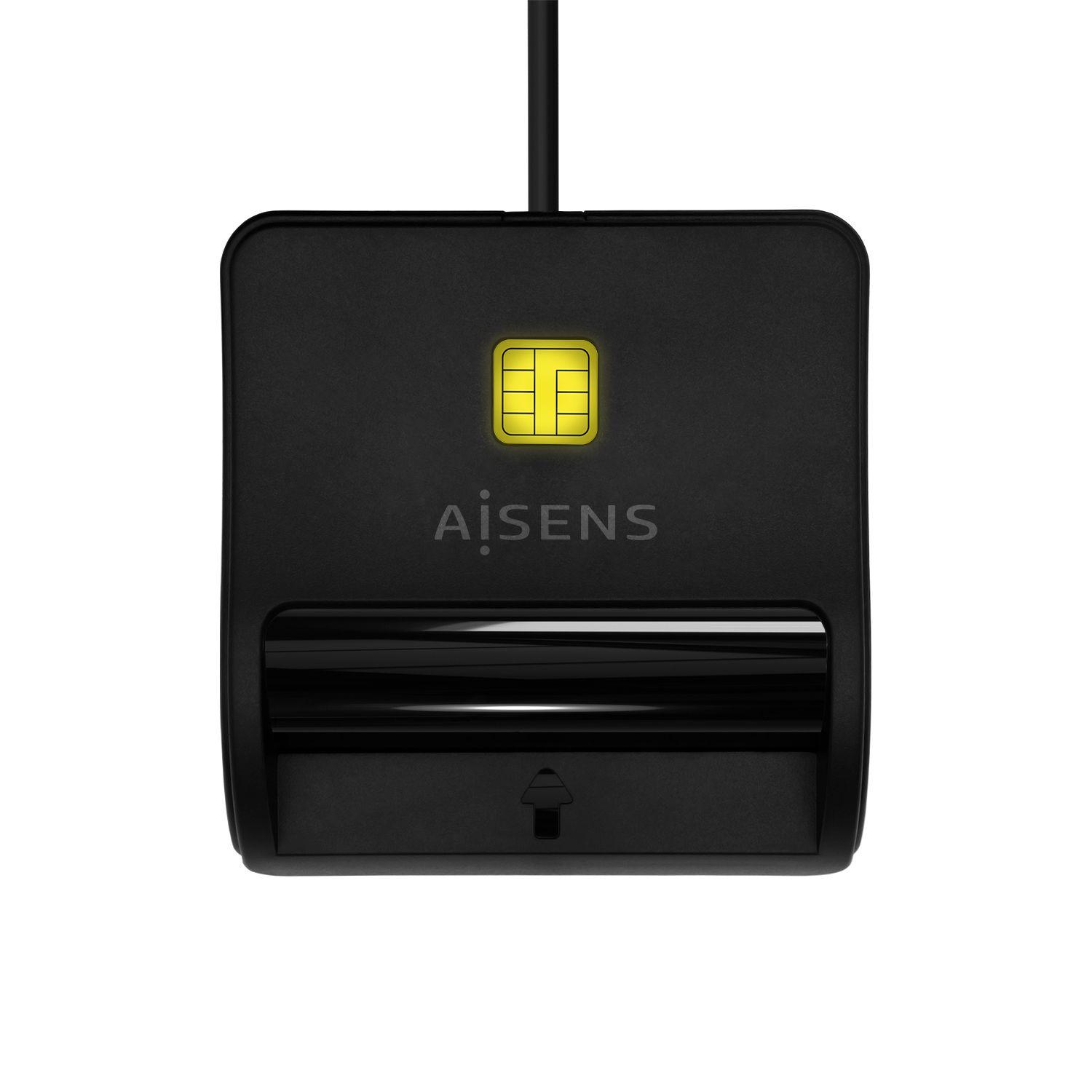 Leitor de Cartões Inteligentes AISENS ASCR-SN03C-BK (USB 2.0 - Preto), miniatura 2