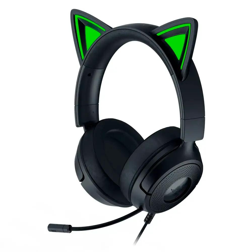 Headset Gaming RAZER Kraken Kitty V3 X (Binaural - Com fios - Circum-aural - Preto) — miniatura 2