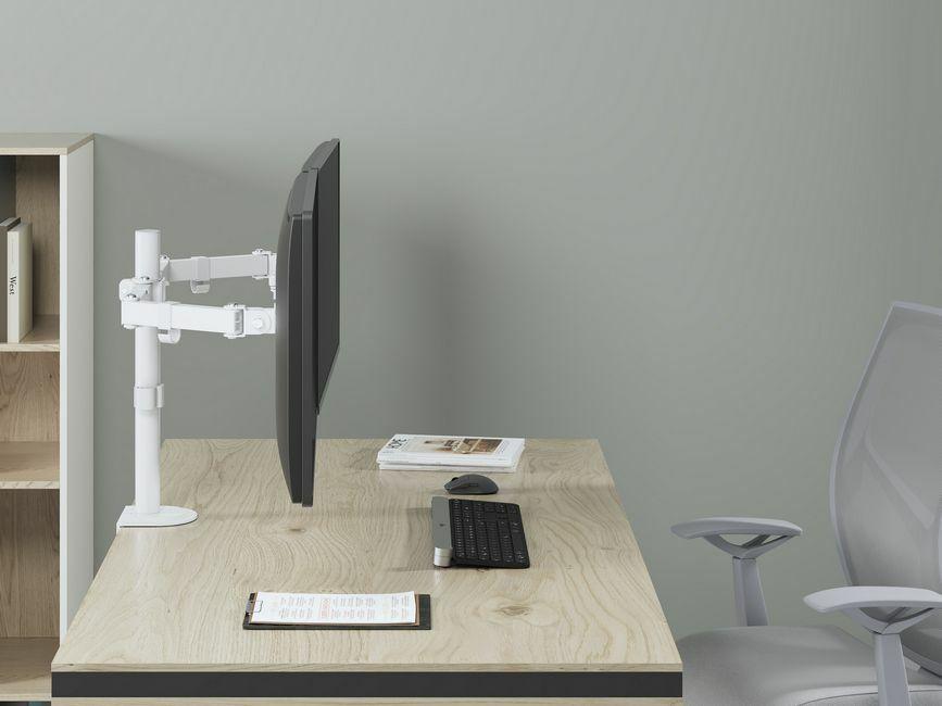 Suporte de Monitor de Secretária EQUIP 650167 (2 Monitores - 17" a 32" - Branco), miniatura 7