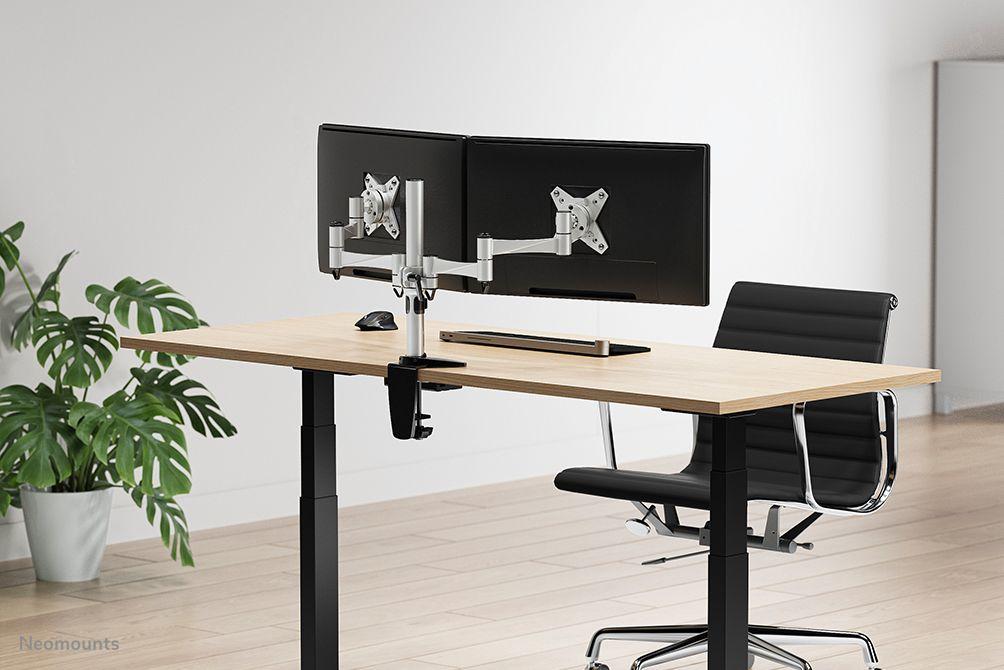Suporte de Monitor NEOMOUNTS FPMA-D1330DSILVER (10-27" - Duplo - Prateado), miniatura 3