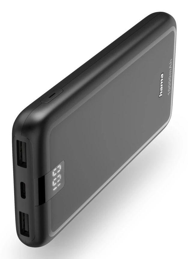 Bateria Externa HAMA Performance 10 (10000 mAh - 37 Wh - USB Type-C - Antracite)