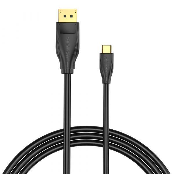 Cabo Conversor USB-C para DisplayPort VENTION CGYBF (1 m - DisplayPort macho - USB-C macho - Preto) — miniatura 4