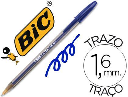 Caneta Esferográfica BIC Cristal Large (Plástico - Azul Transparente), miniatura 3