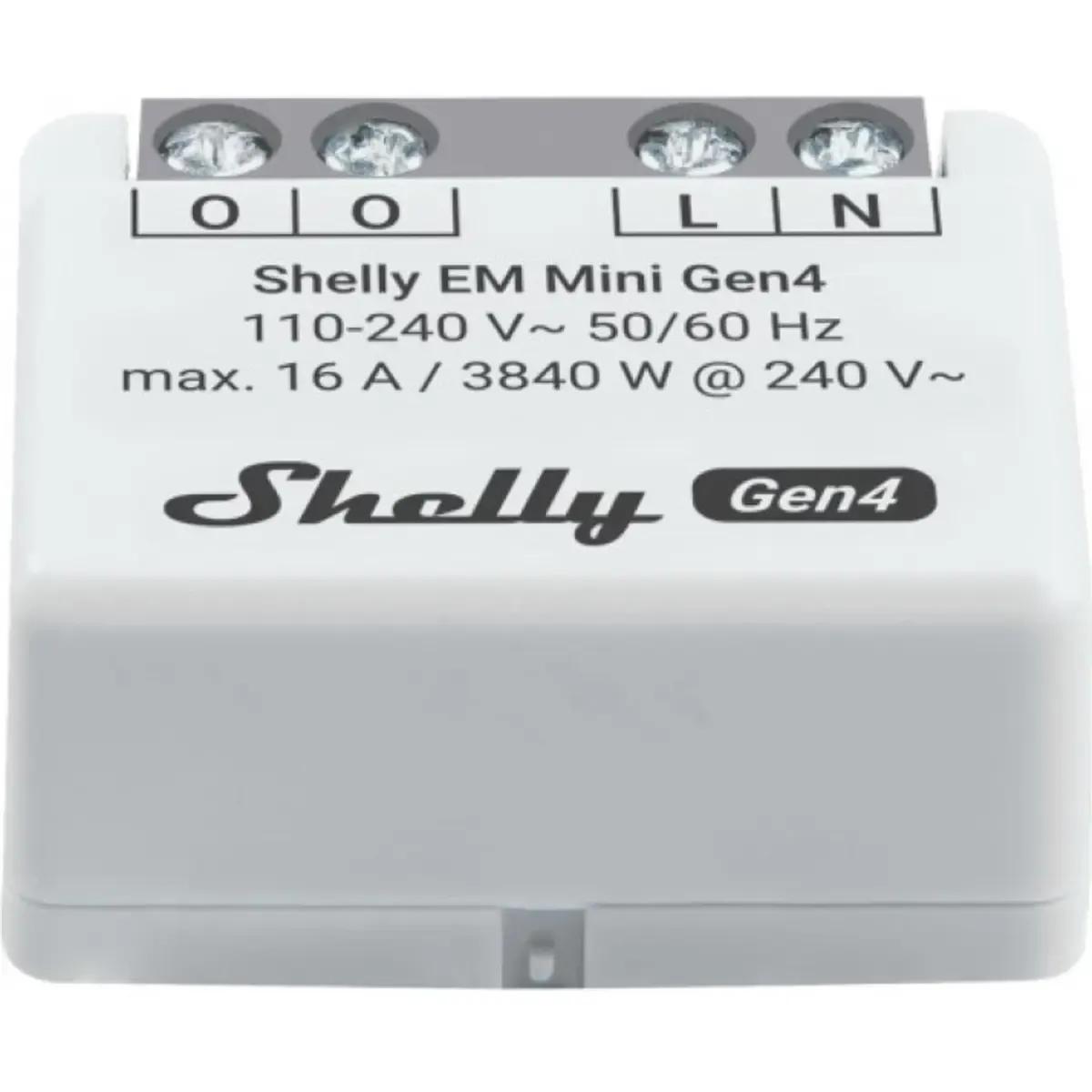 Módulo de Medição de Energia SHELLY EM Mini Gen4 (Cinzento), miniatura 5