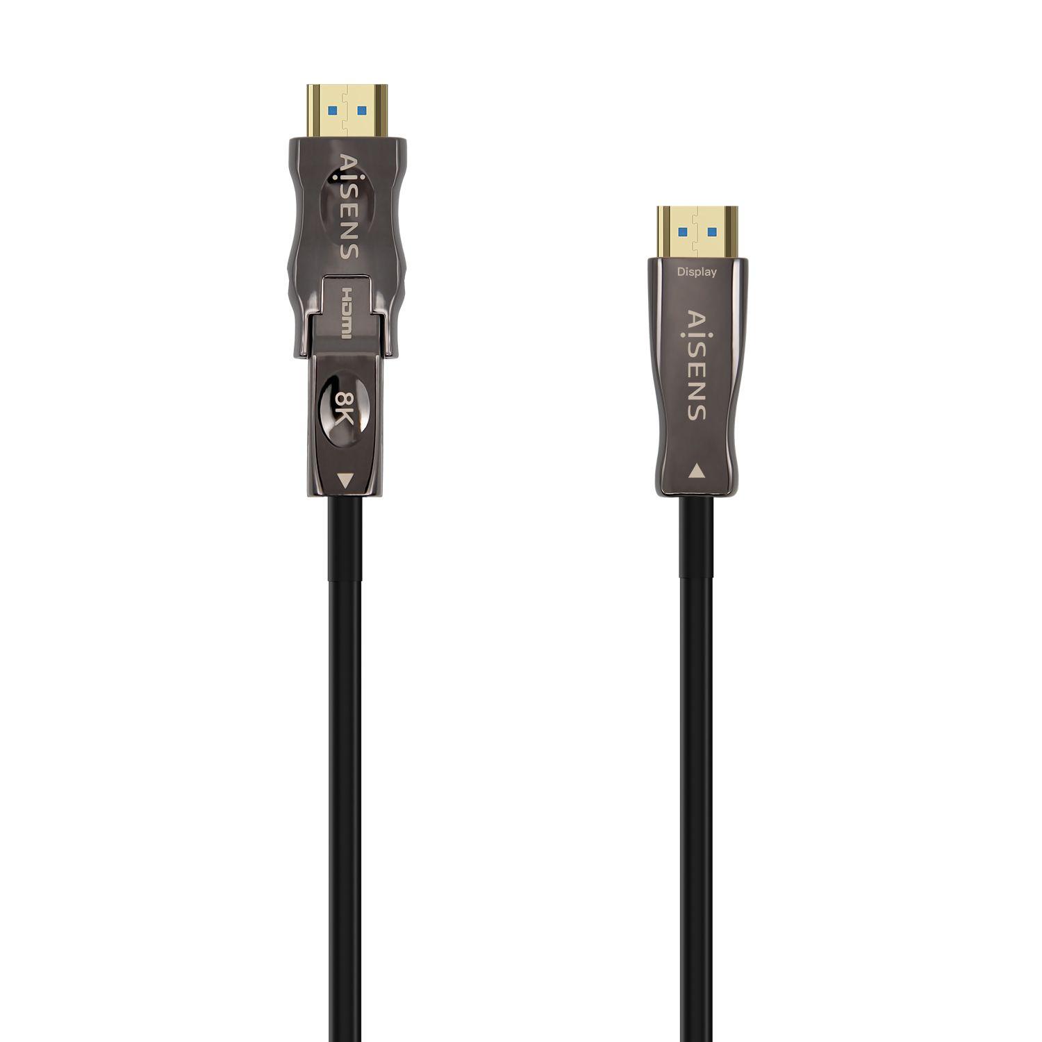 Cabo HDMI para Micro HDMI AISENS A153-0644 (15 m - 120 Hz - HDMI Type A - Preto)