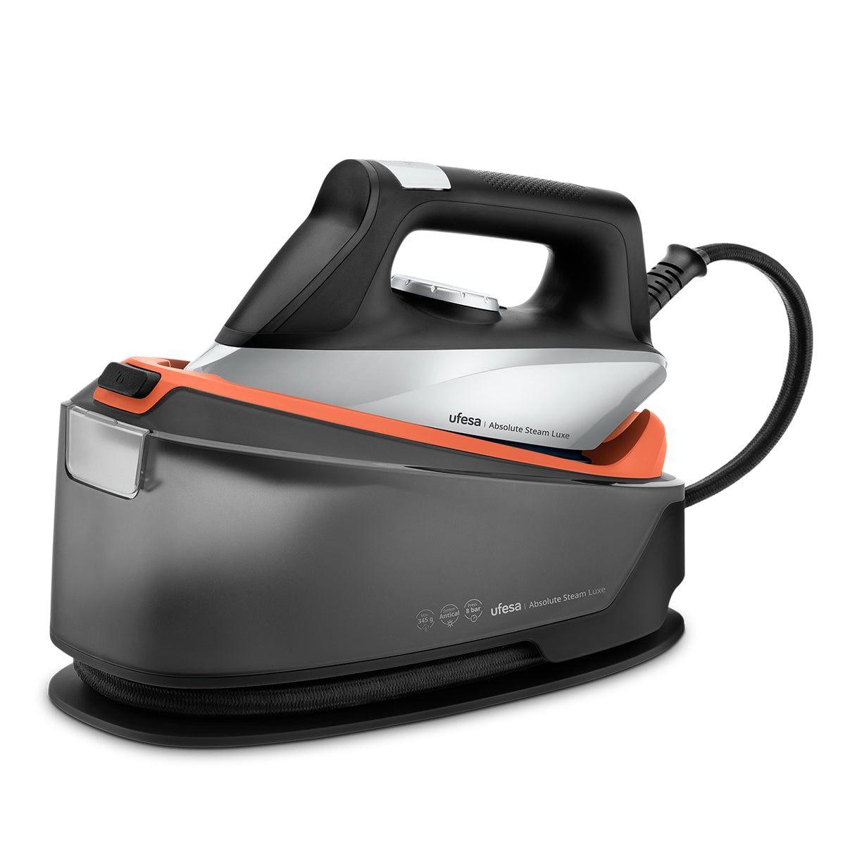 Centro de Engomar UFESA Absolute Steam Luxe (2400 W - 1,2 l - 6,5 bar - Preto e Laranja)