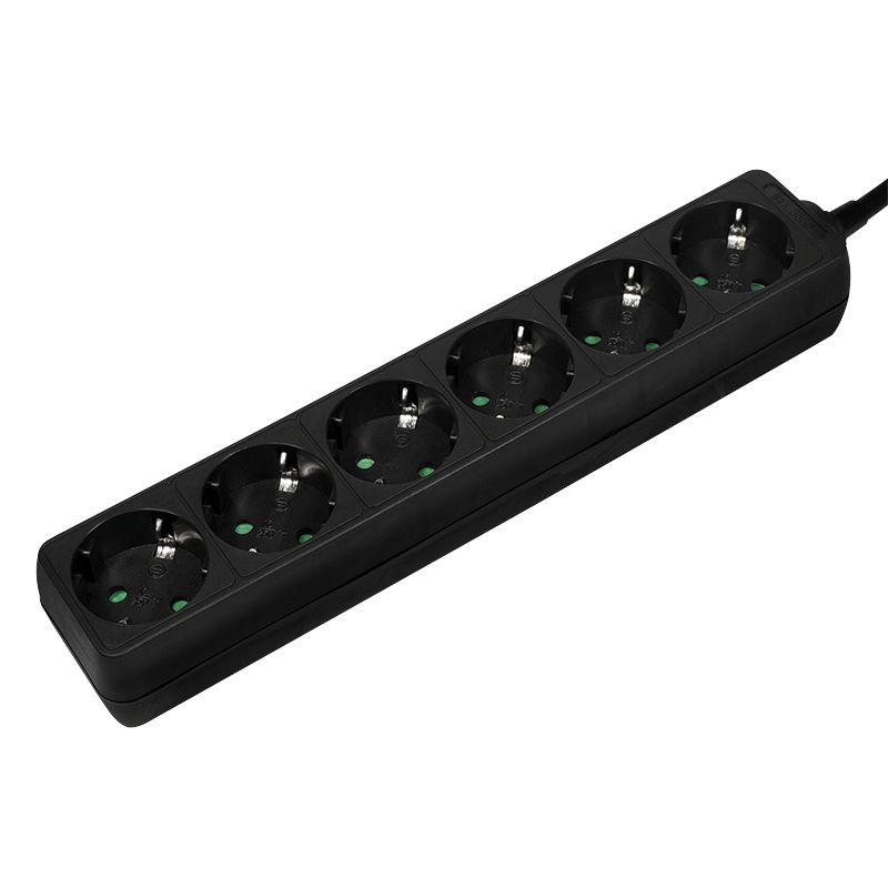 Régua de Tomadas LOGILINK LPS238B (1,5 m - Preto)