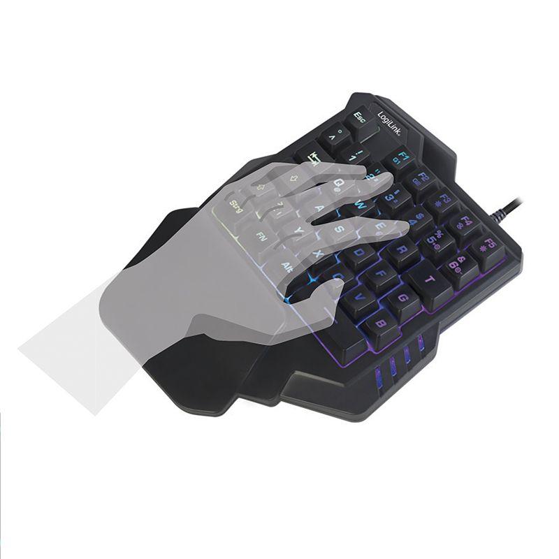 Teclado LOGILINK ID0181 (Inglês - Mini - USB - Preto) — miniatura 8