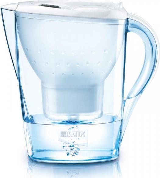 Jarro Purificador de Água BRITA Marella (Altura 25,8 cm - Transparente e Branco)