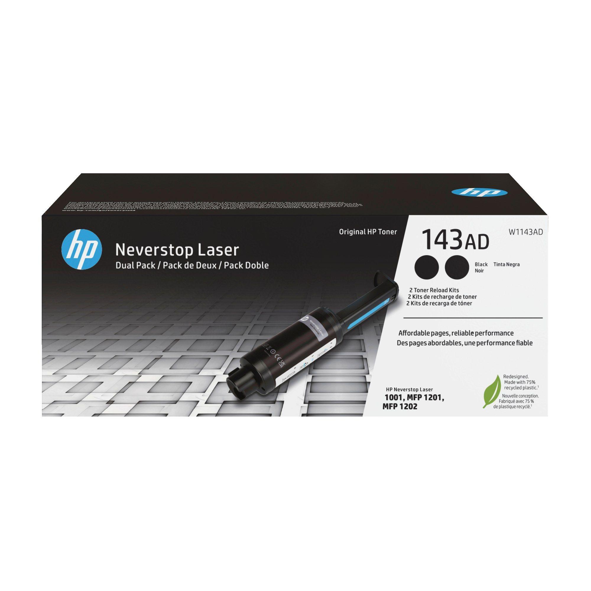Kit de Recarga de Toner HP 143AD (2500 páginas - Preto)