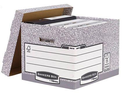Contentor de Ficheiro FELLOWES Bankers Box System (Cartão - Cinza) — miniatura 2