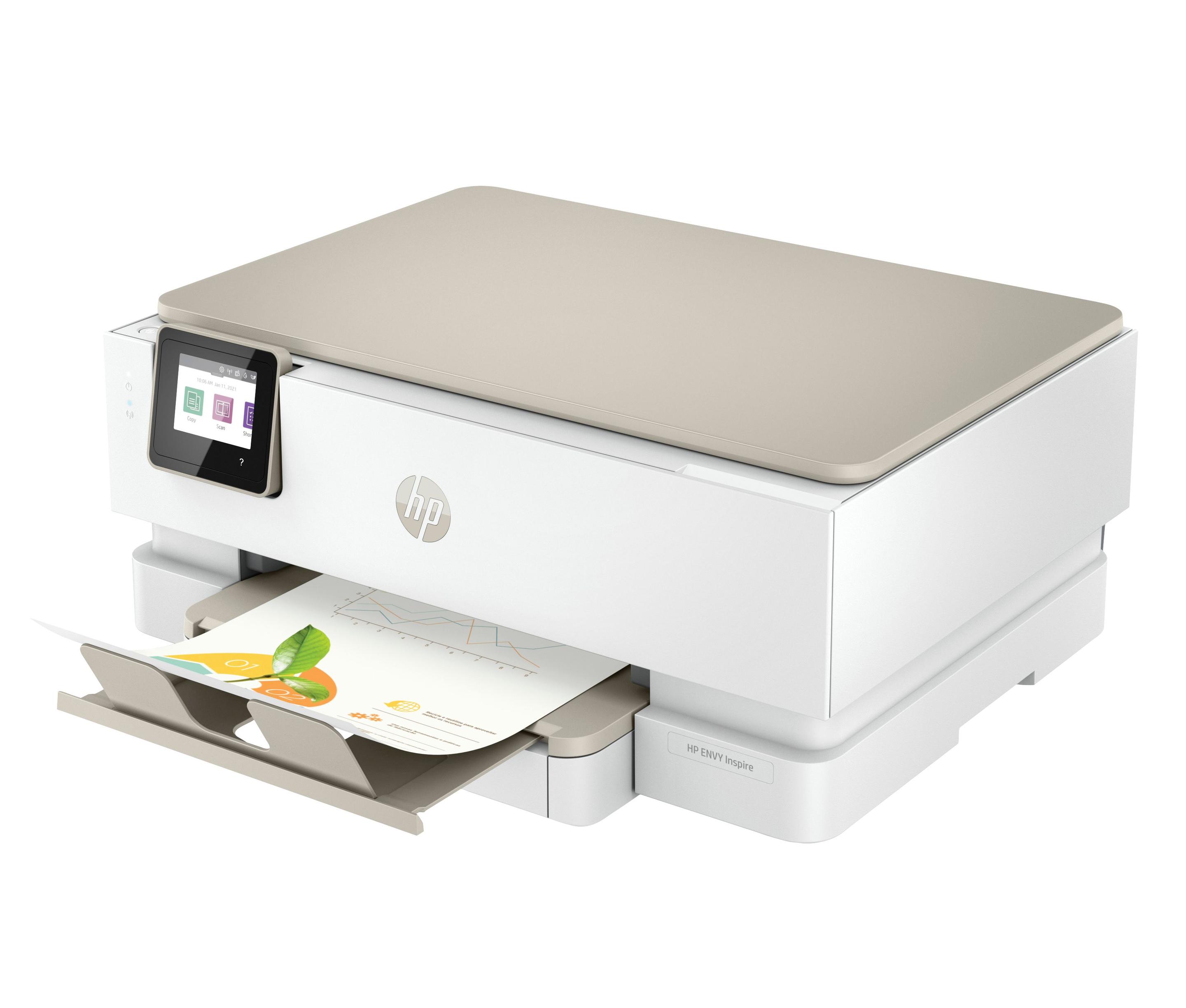 Impressora Multifunções HP ENVY Inspire 7220e (A4 - Impressão a cores - 125 folhas - Bege), miniatura 2