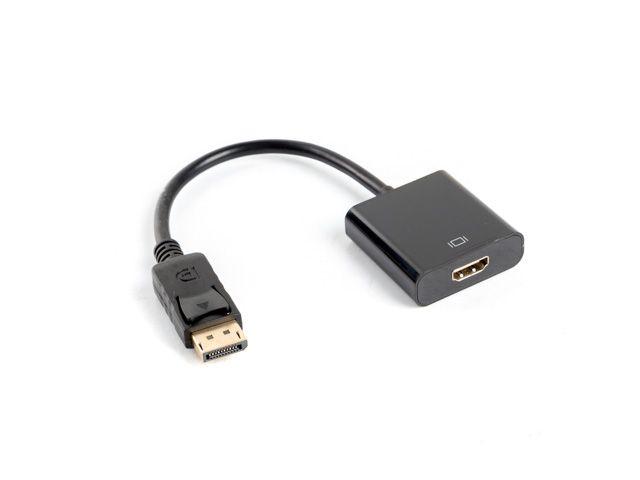 Adaptador DisplayPort para HDMI LANBERG AD-0009-BK (10 cm - Preto)