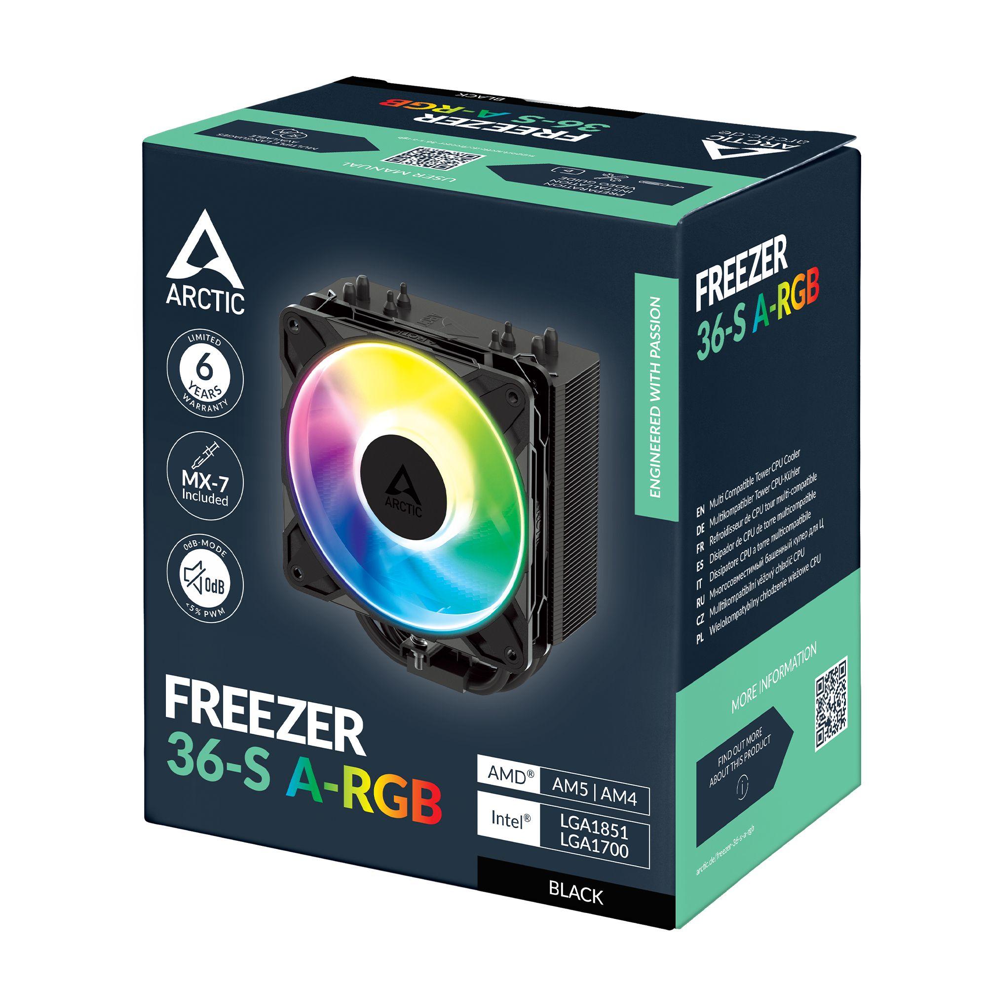 Cooler de CPU ARCTIC Freezer 36-S A-RGB (Preto) — miniatura 9