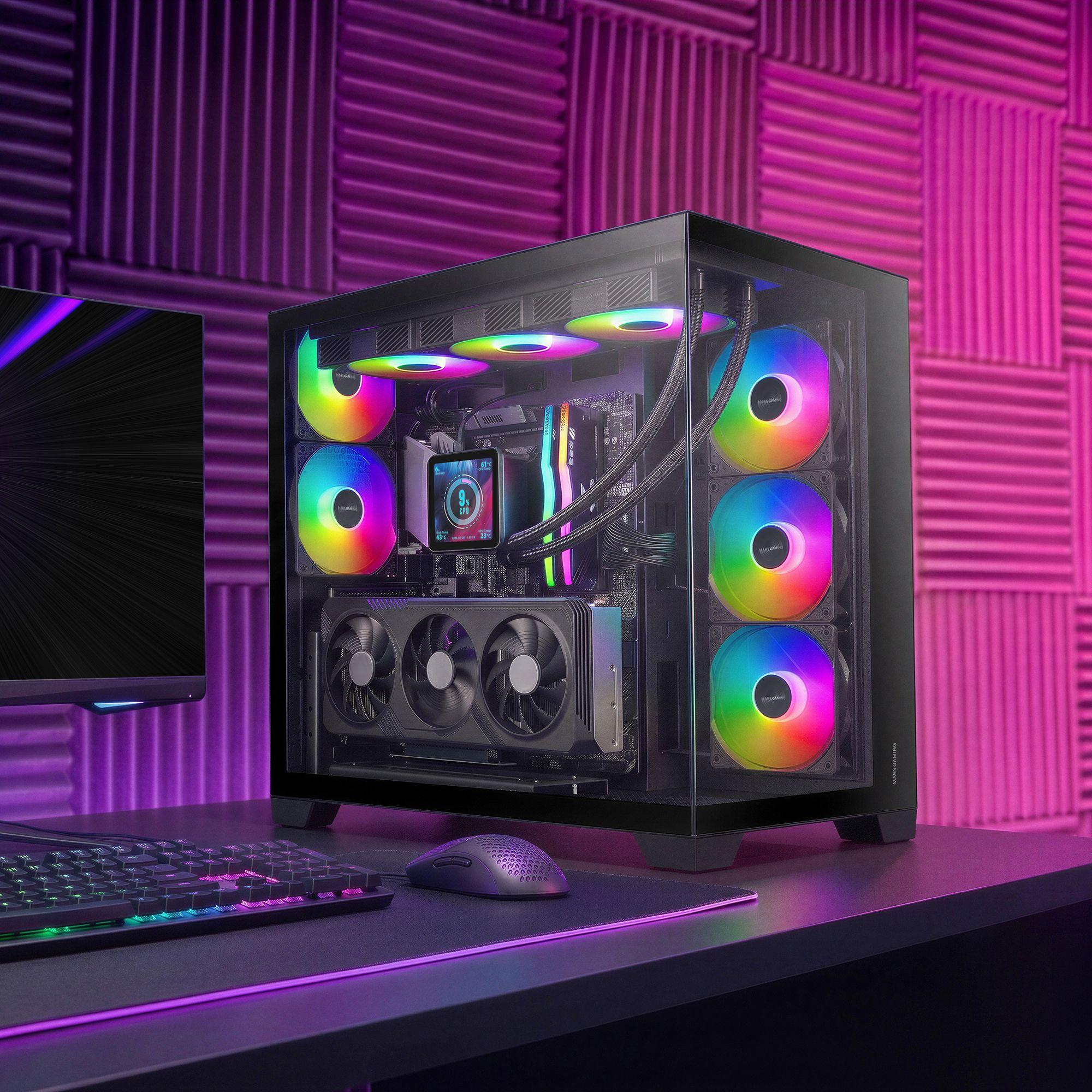 Caixa PC MARS GAMING MCVPRO (Midi Tower - ATX, micro ATX, Mini-ITX - Preto), miniatura 4