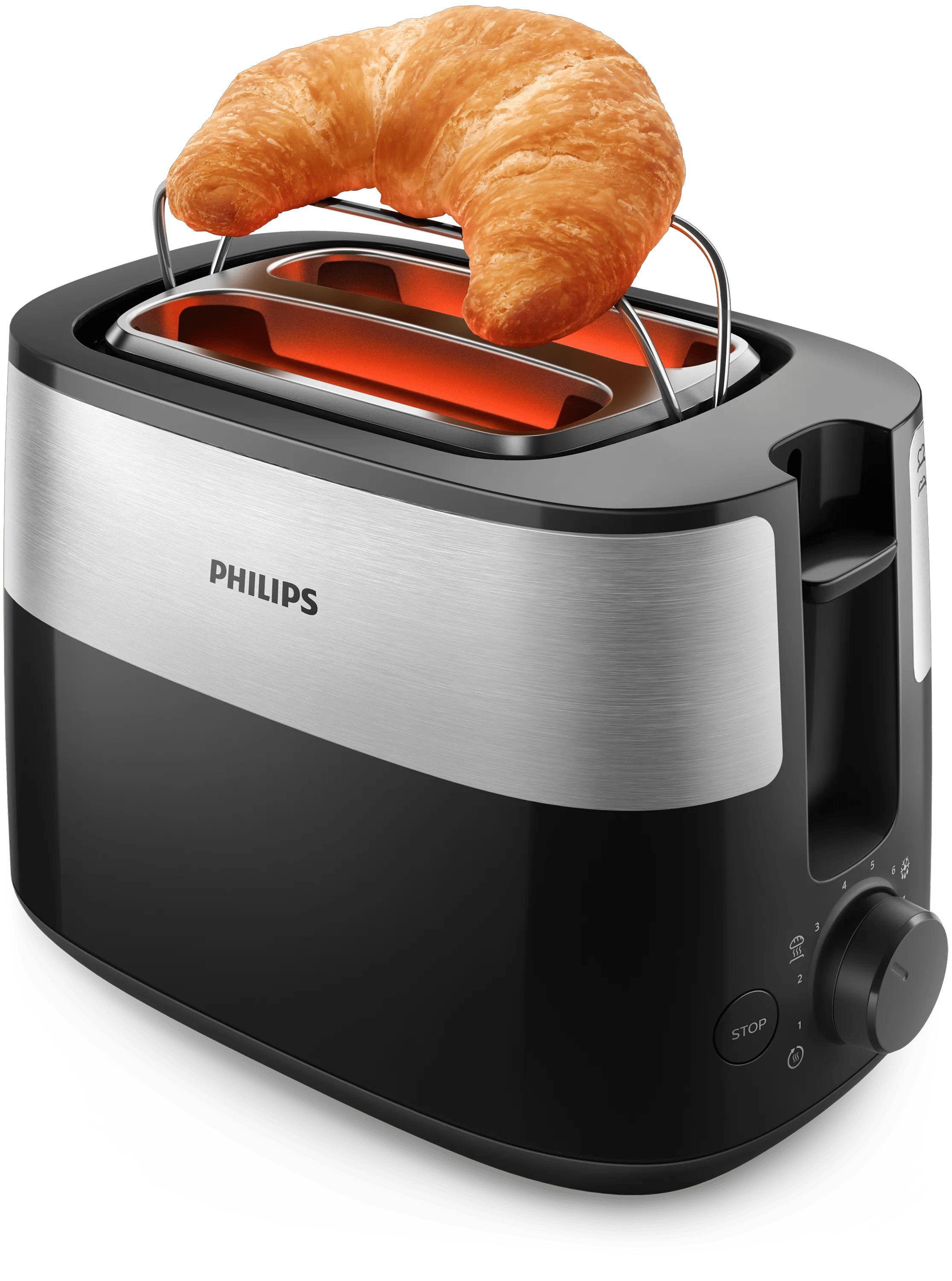 Torradeira PHILIPS HD2516/90 (900 W - 2 fatias - Plástico - Preto), miniatura 3