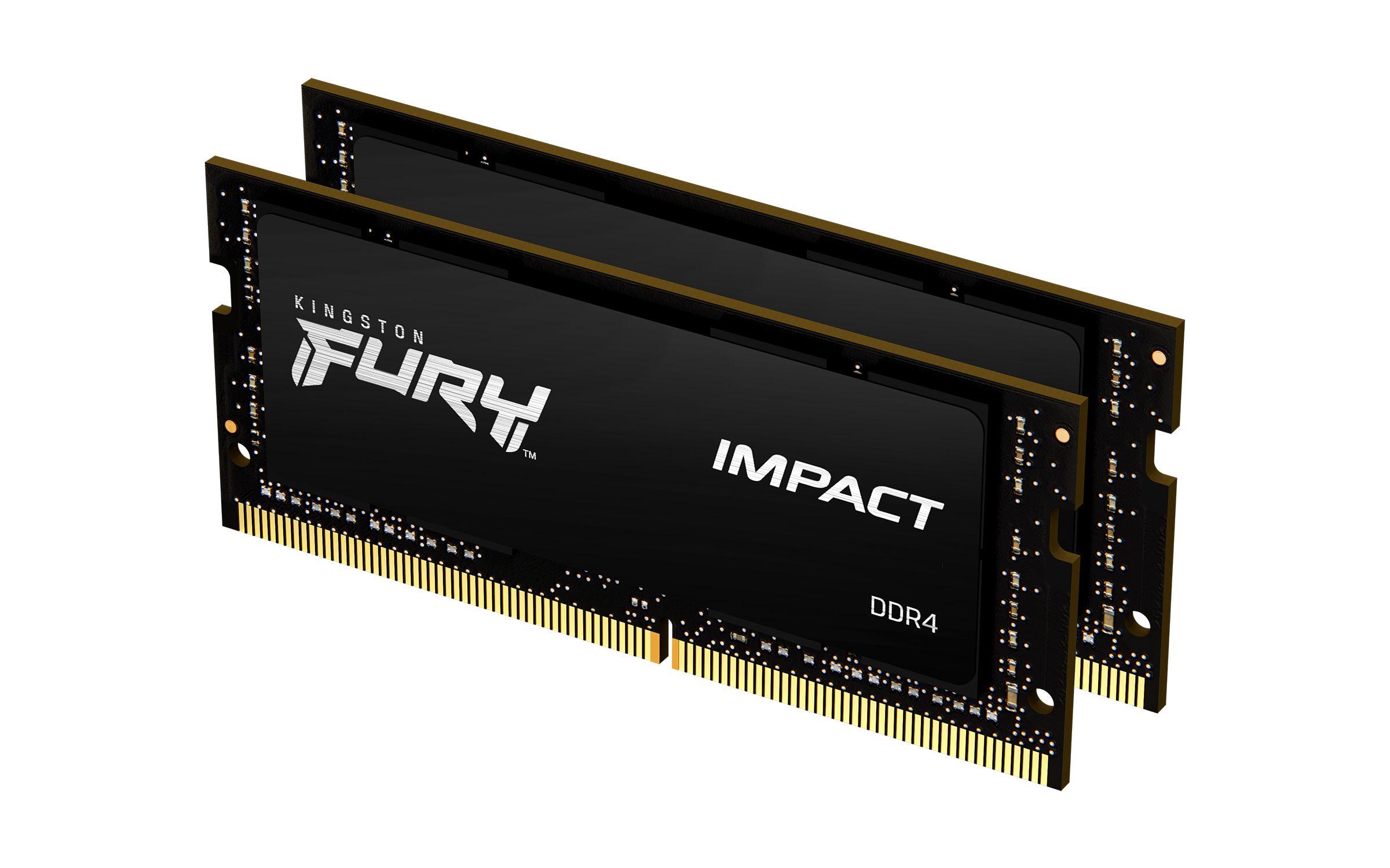 Kit de Memória RAM KINGSTON FURY Impact KF432S20IBK2/64 (3200 MHz - 64 GB - SO-DIMM)