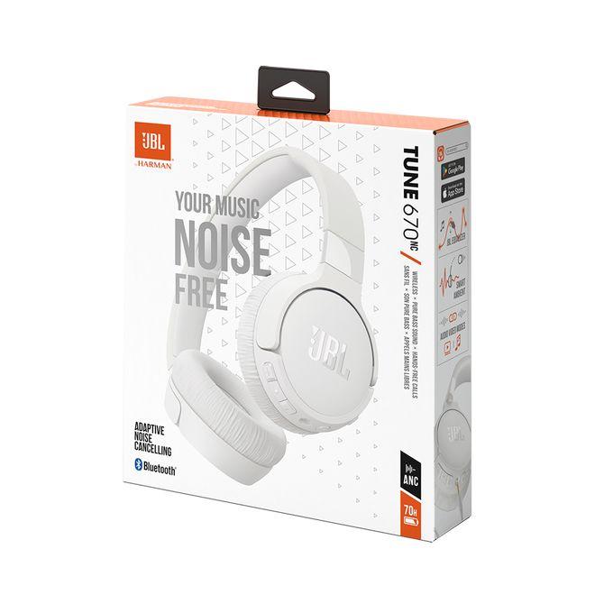 Auscultadores JBL Tune 670NC (Binaural - Com fios e sem fios - Supra-aural - Branco), miniatura 10