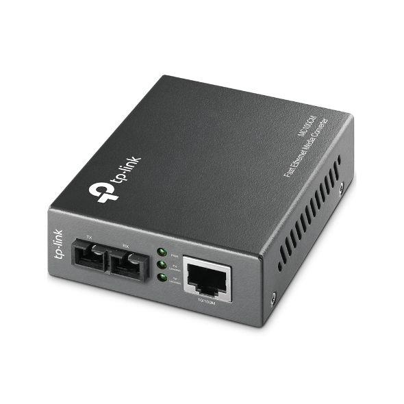 Conversor de Fibra Ótica TP-LINK OMADA MC100CM (100BASE-FX, 100BASE-TX - 100 Mbit/s - Preto)