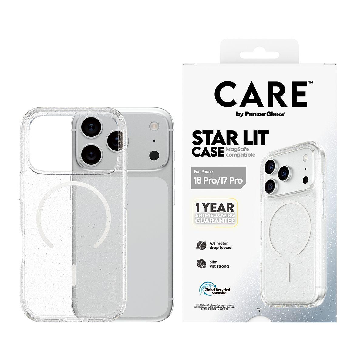 Capa PANZERGLASS CARE Urban Case Star Lit MagSafe iP 18Pro 17Pro (Transparente), miniatura 2