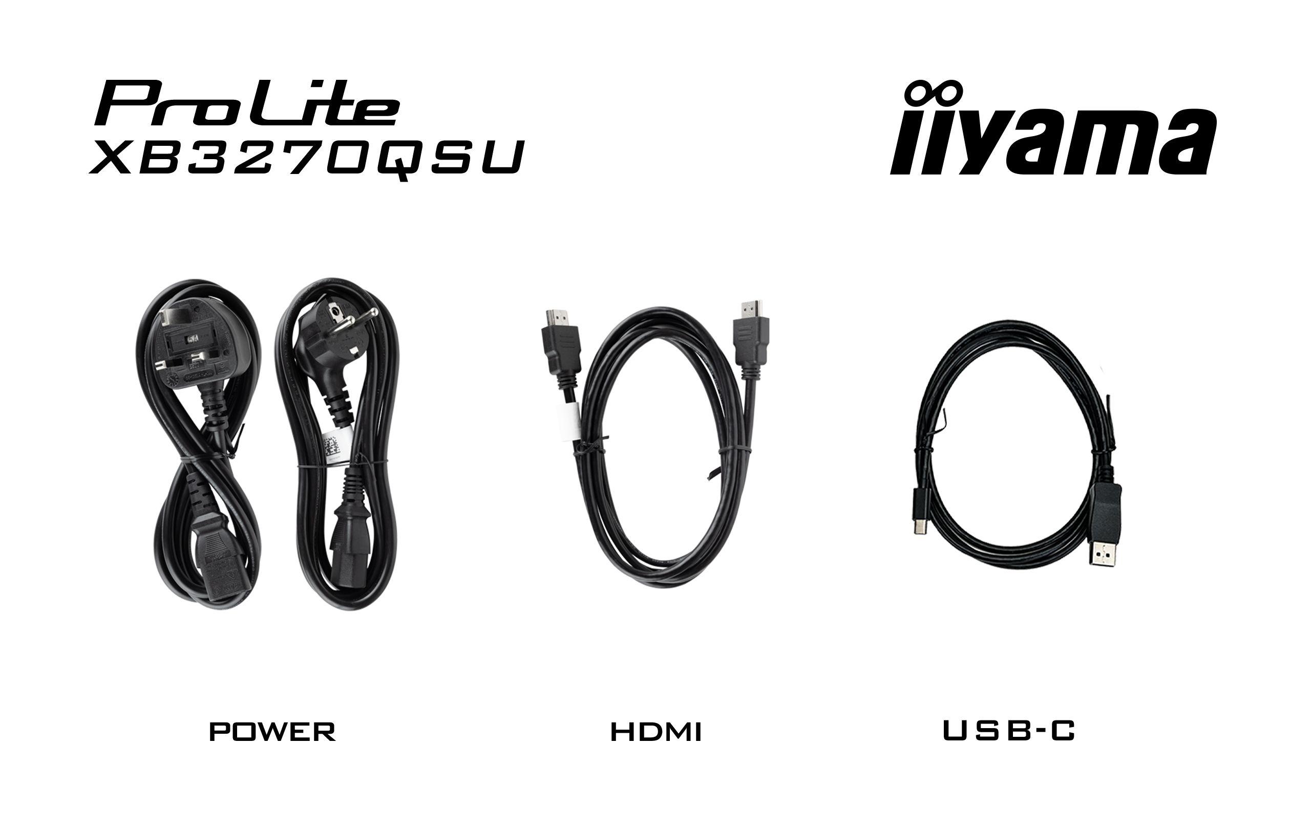 Monitor IIYAMA ProLite XB3270QSU-B1 (31,5" - IPS - 100 Hz - Preto) — miniatura 10