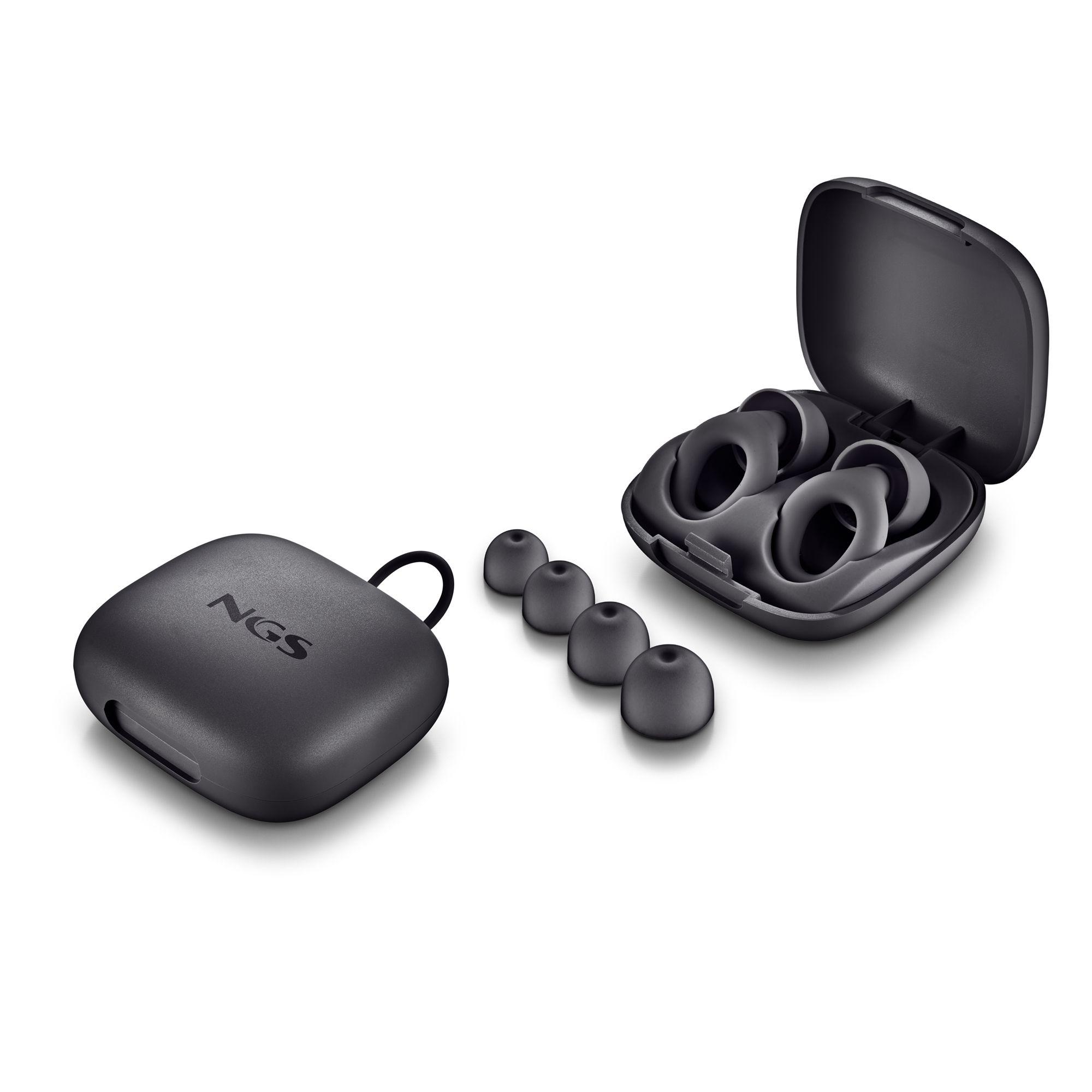 Tampões de Ouvido NGS NOON BLACK (Silicone - Preto)