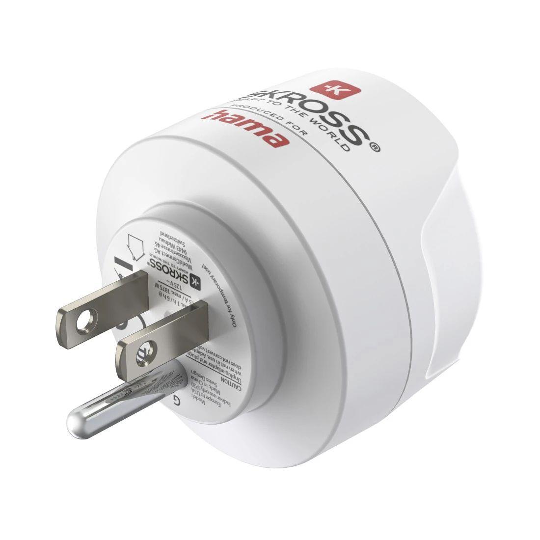 Adaptador de Corrente de Viagem HAMA 00223485 (Branco), miniatura 3