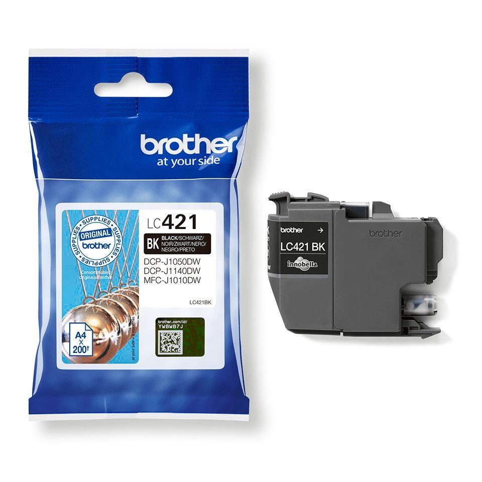 Tinteiro BROTHER LC421BK (200 páginas - Preto), miniatura 2