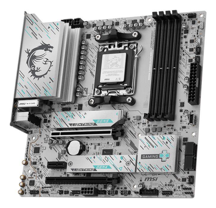 Motherboard MSI B850M GAMING PLUS WIFI (AM5 - micro-ATX - Duplo canal - Preto) — miniatura 3