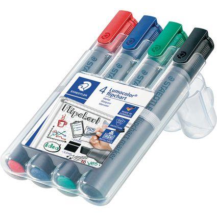 Marcador para Flipchart STAEDTLER Lumocolor 356 B WP4 (Ponta biselada 2–5 mm - Cores sortidas), miniatura 2