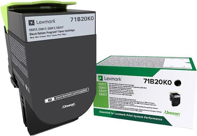 Toner LEXMARK 71B20K0 (3000 páginas - Preto)
