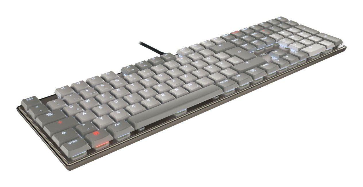 Teclado CHERRY KC 500 MX LP (Alemão - Tamanho completo - USB - Cinzento) — miniatura 2