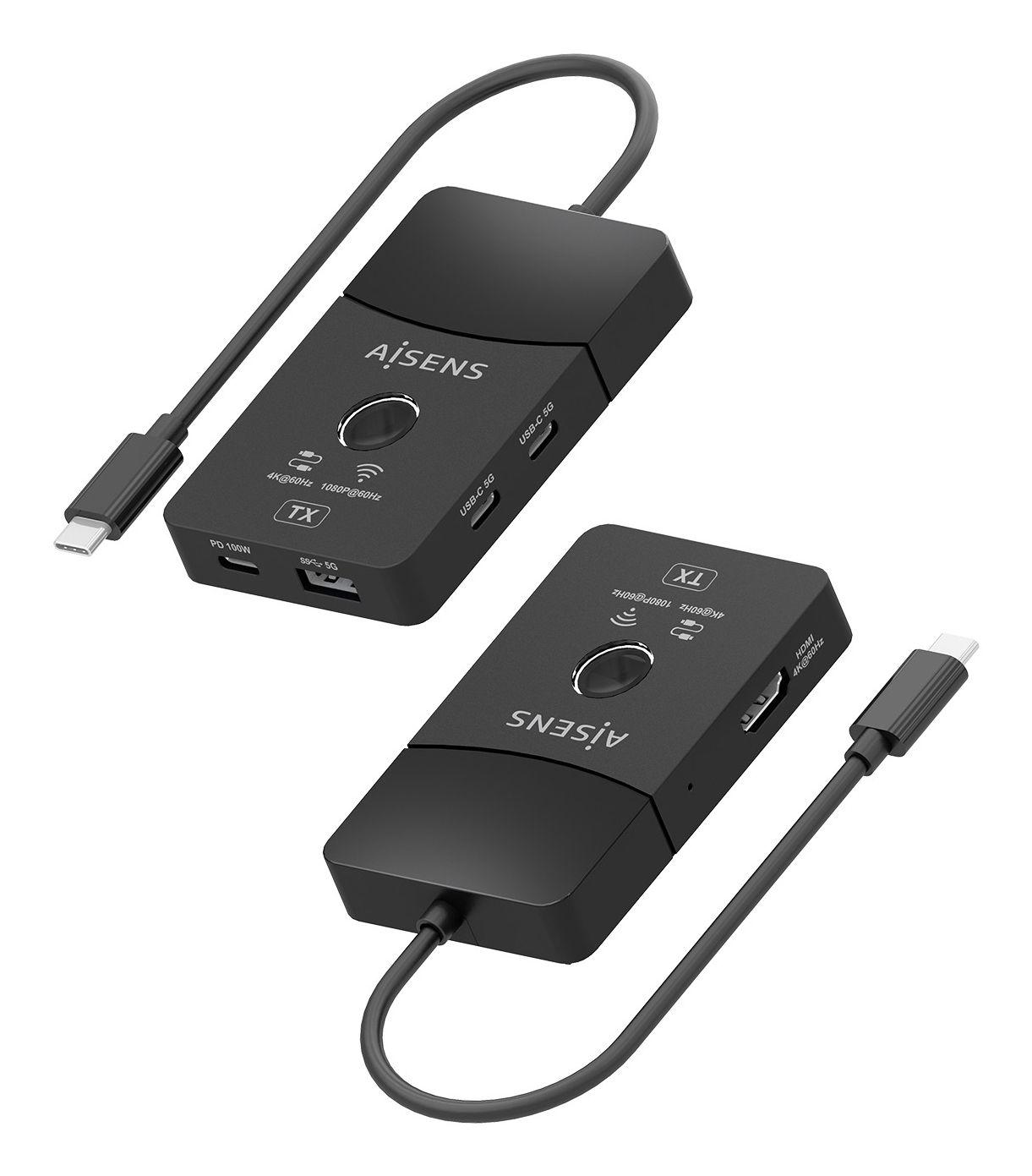 Base de Ligação USB-C AISENS ASWL-H2KDC30M05-BK (0,2 m - Preto), miniatura 3