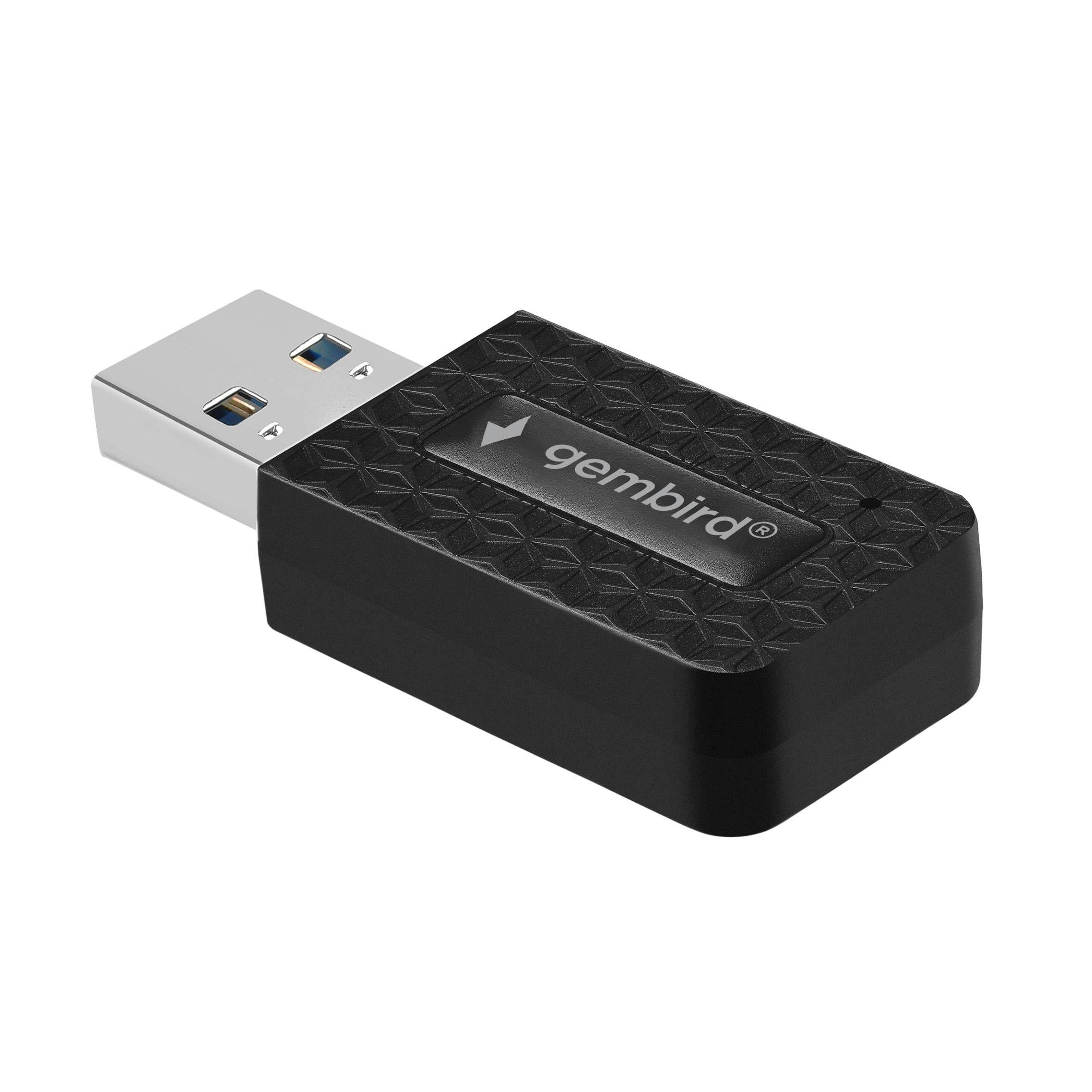 Adaptador USB Wi-Fi GEMBIRD WNP-UA1300-03 (Wi-Fi 5 - 867 Mbit/s - Dual-band - Preto), miniatura 4