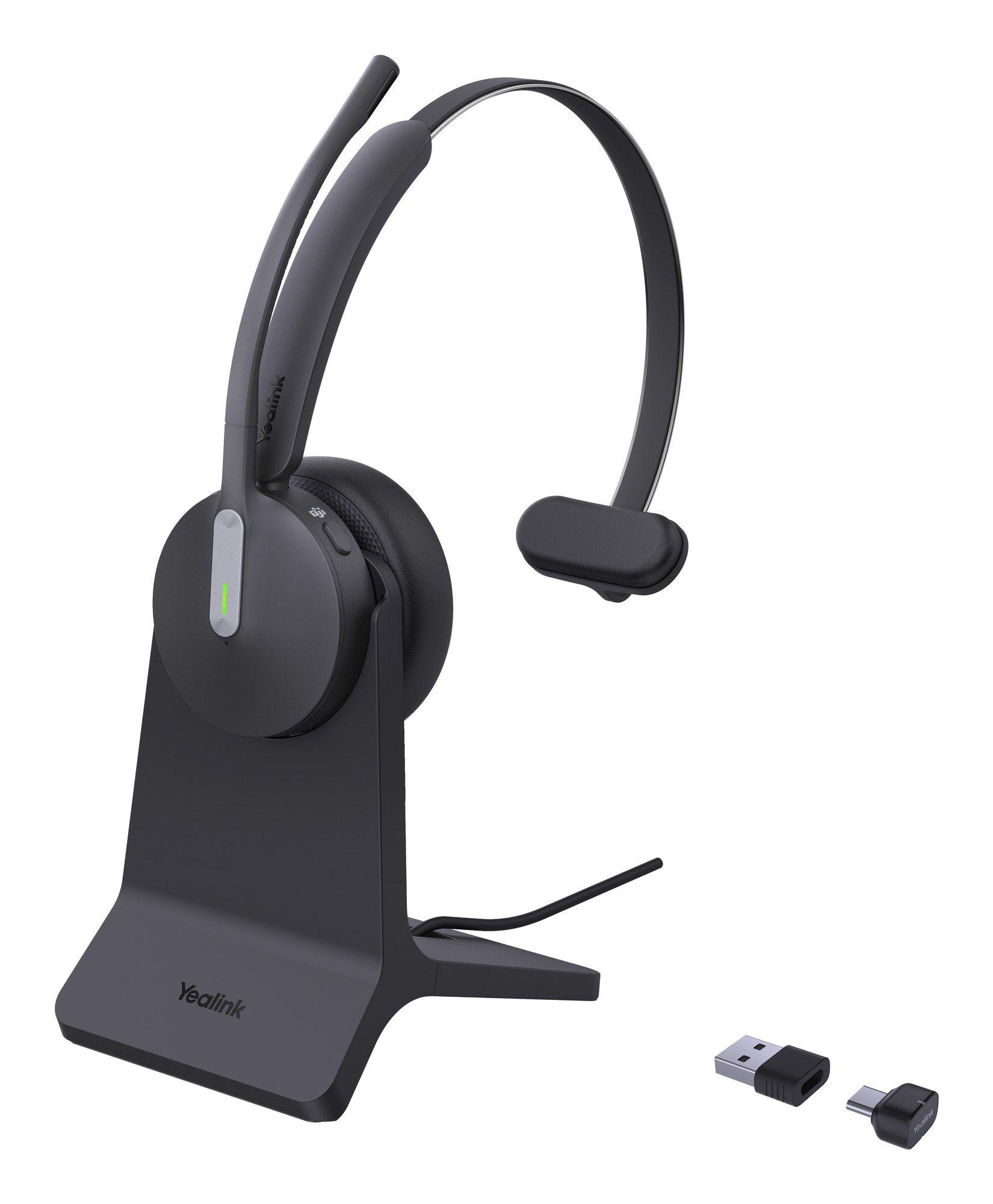 Headset YEALINK BH70 Mono Teams (Monofónico - Sem fios - Supra-aural - Preto)
