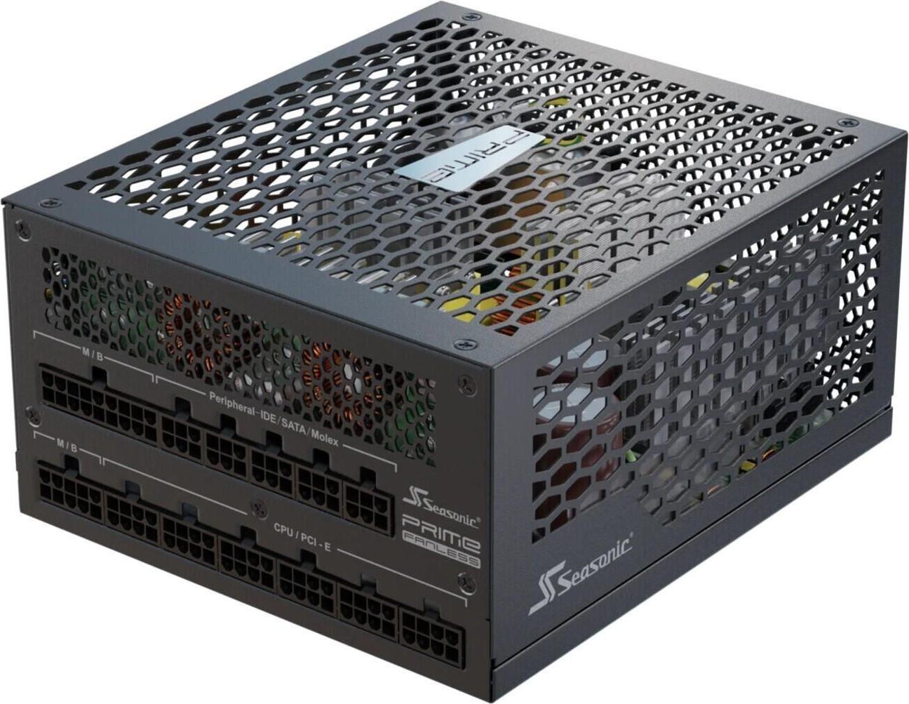 Fonte de Alimentação SEASONIC PRIME TX-700 Fanless (ATX - 700 W - 80 PLUS Titanium - Preto)